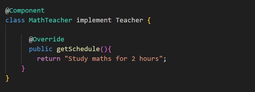 @Component in Spring Boot Annotations